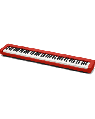 Casio CDP-S160 Compact Digital Piano with stand (Red)