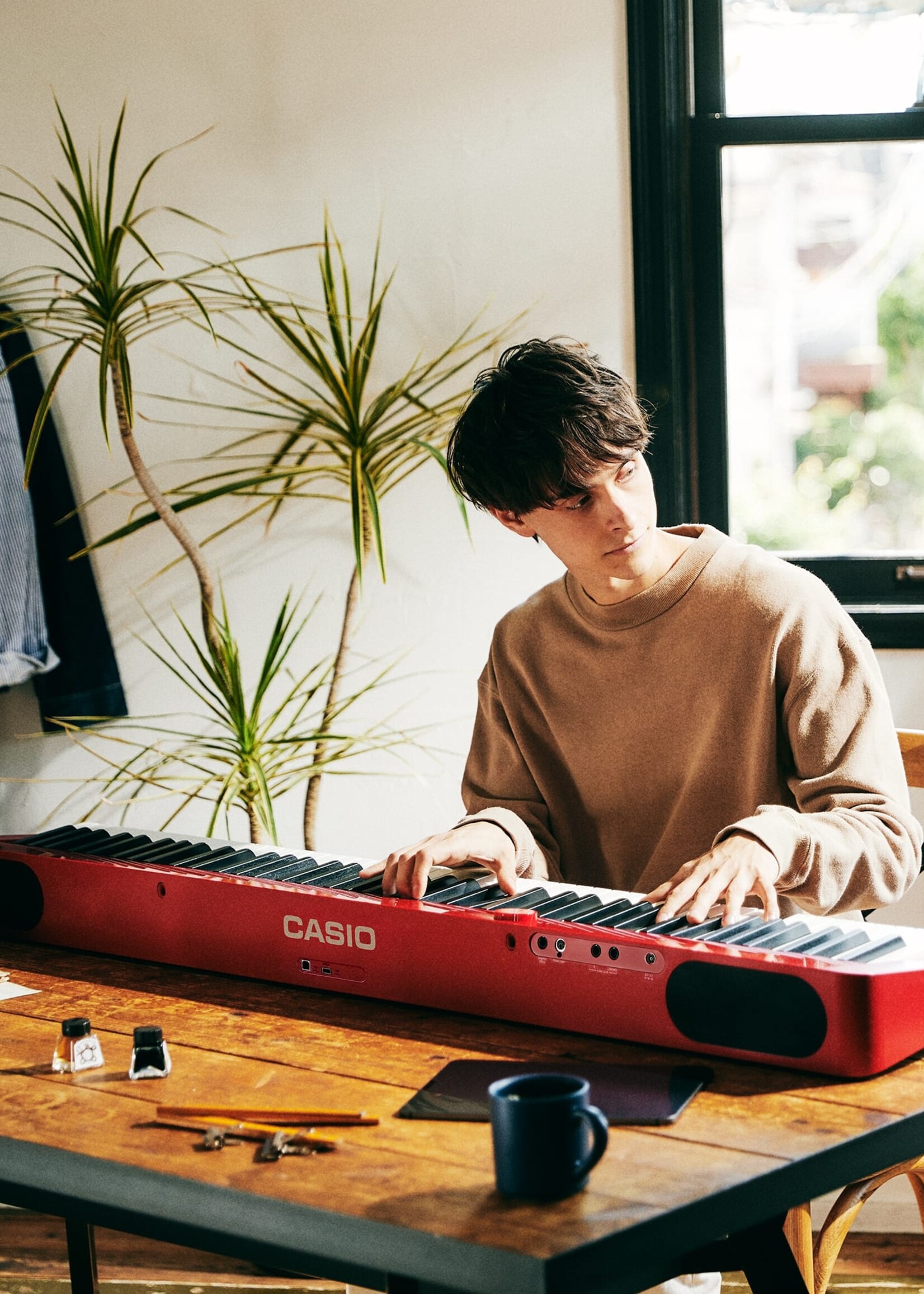 Casio PX-S1100 Privia Series Compact Digital Piano (Red)