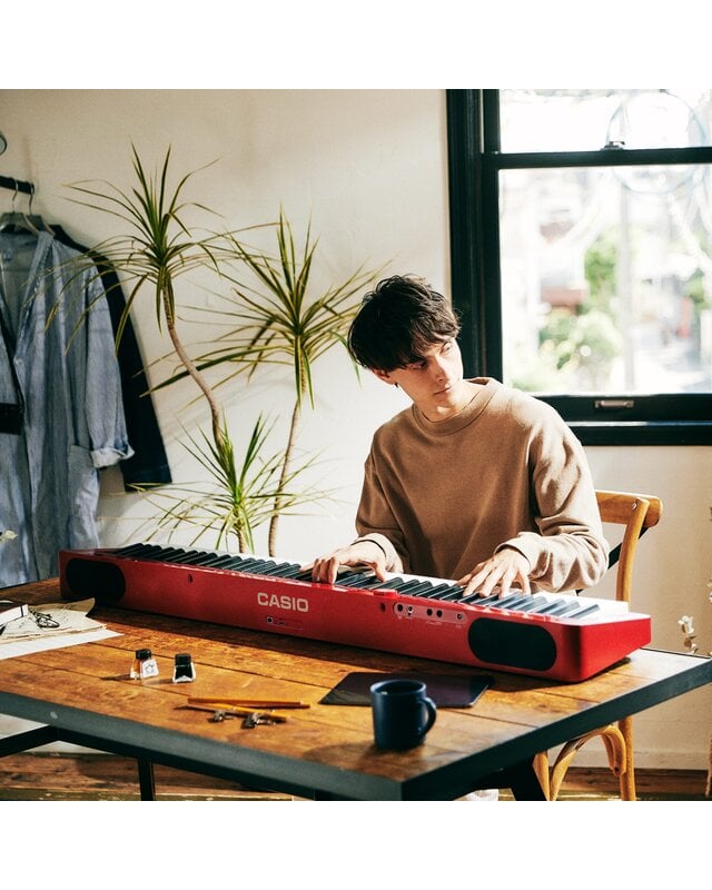 Casio PX-S1100 Privia Series Compact Digital Piano (Red)