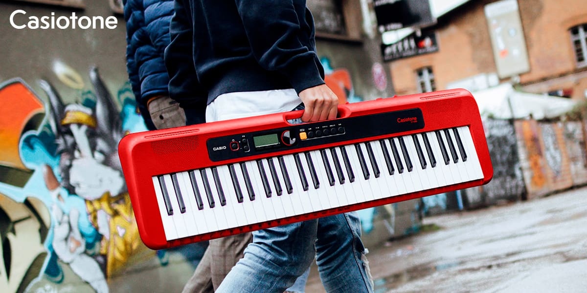 Casio CT-S200 Casiotone Series Keyboard, Red - Volt Music Store