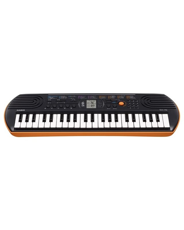 Casio SA-76 Mini Size Keyboard with Mini Keys (Orange)