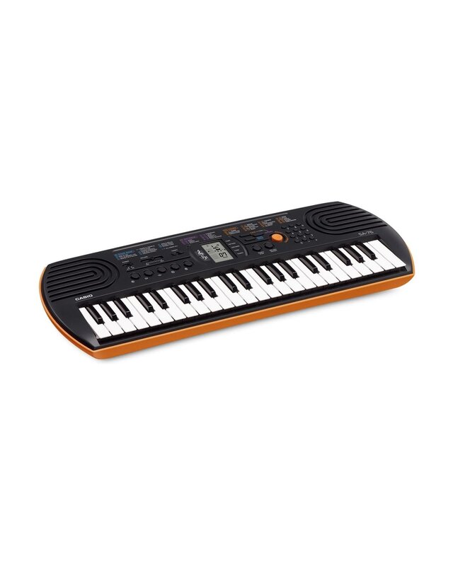 Casio SA-76 Mini Size Keyboard with Mini Keys (Orange)