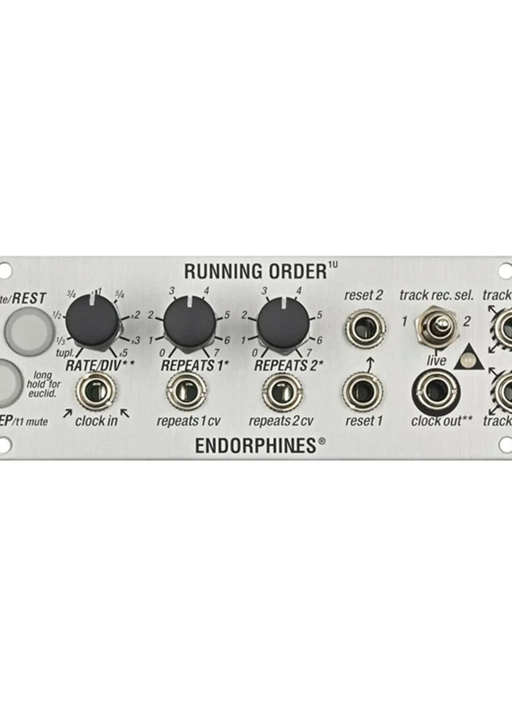 Endorphin.es 1U Running Order Silver