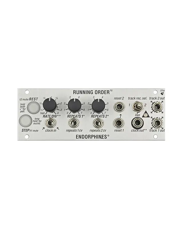 Endorphin.es 1U Running Order Silver