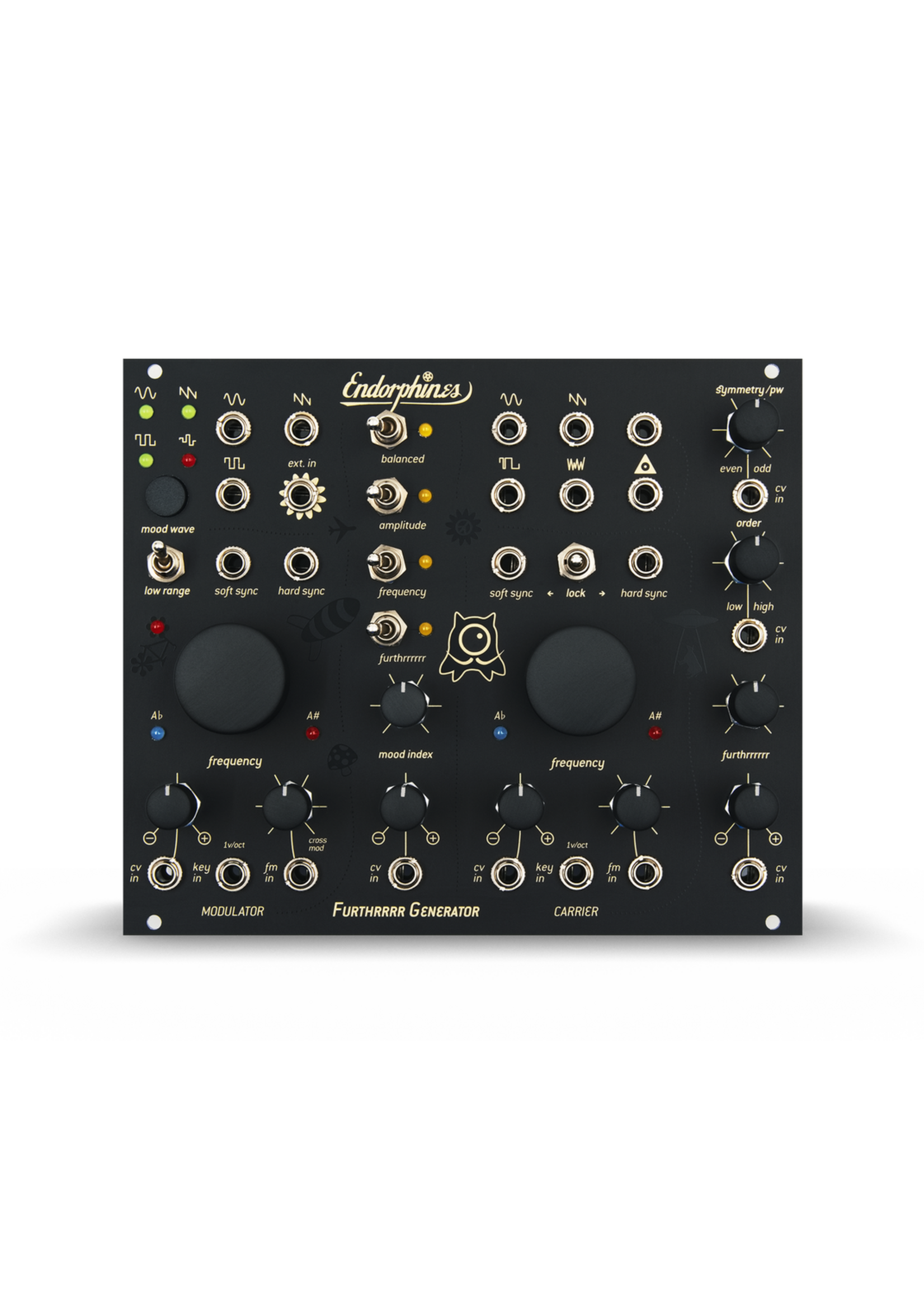 Endorphin.es BLCK_Furthrrrr Generator Dual VCO