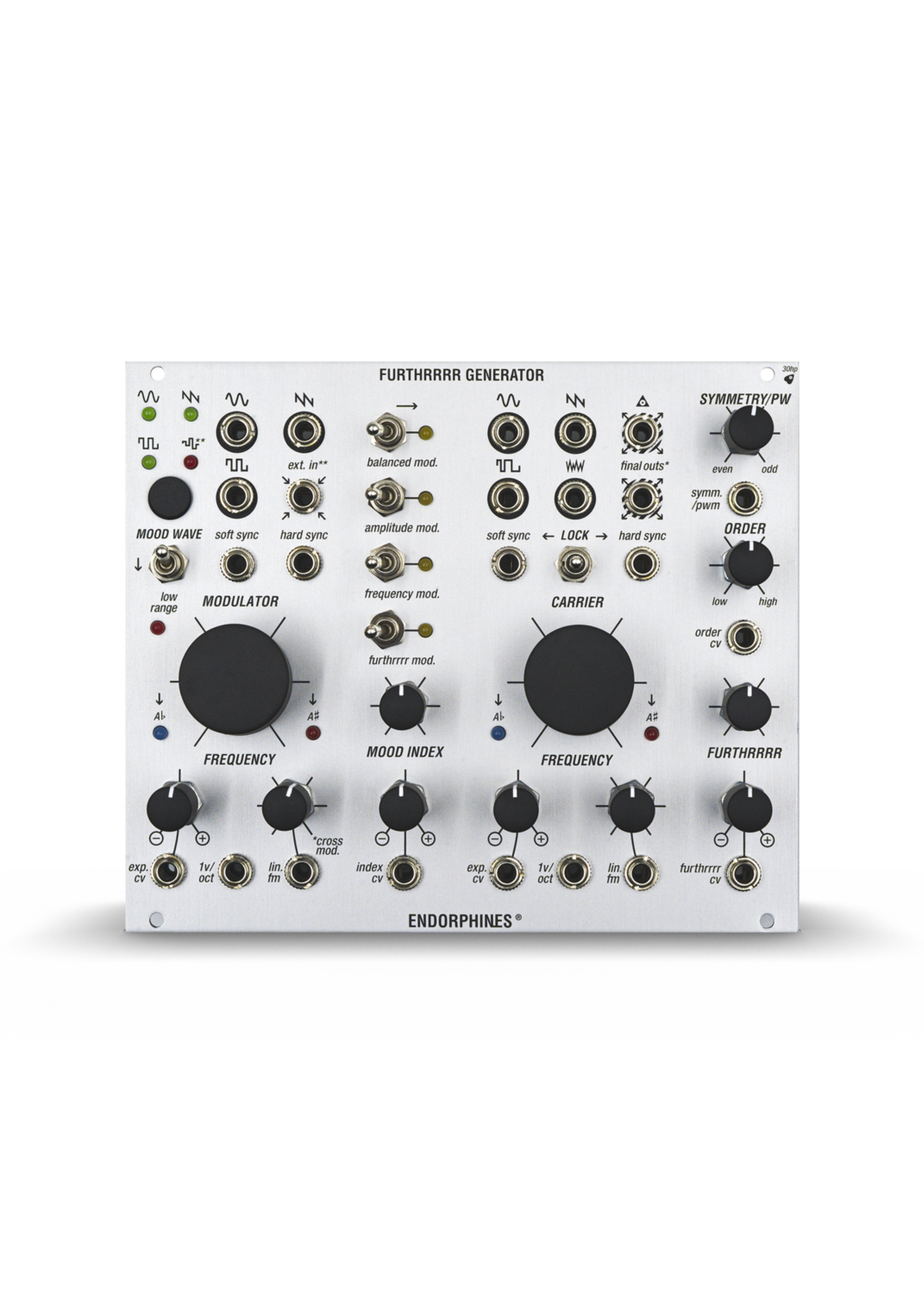 Endorphin.es Furthrrrr Generator Dual VCO Silver