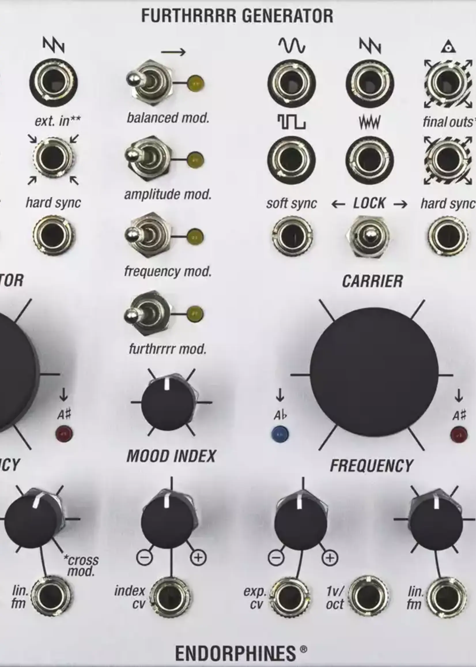 Endorphin.es Furthrrrr Generator Dual VCO Silver