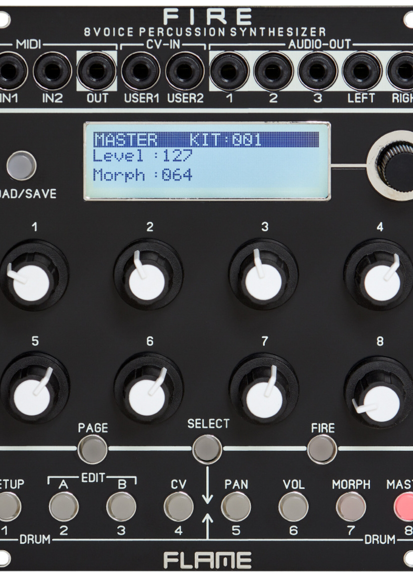 Flame Fire Drum Synth Module