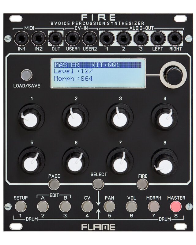 Flame Fire Drum Synth Module