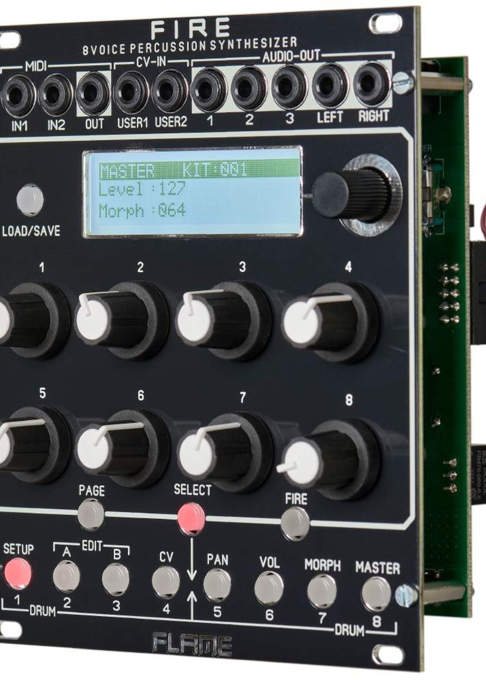 Flame Fire Drum Synth Module