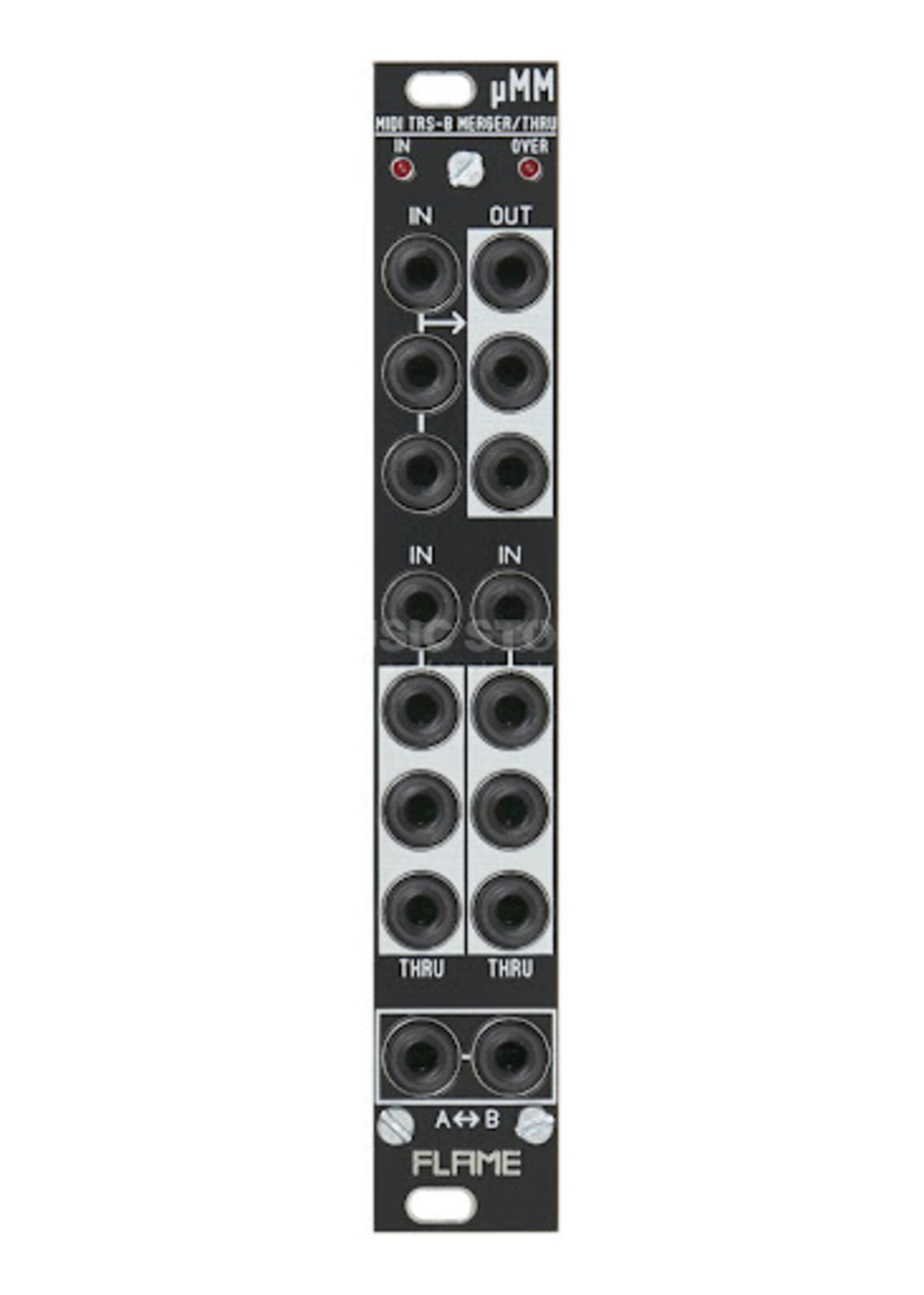 Flame uMM Midi Merge/Thru A/B Converter