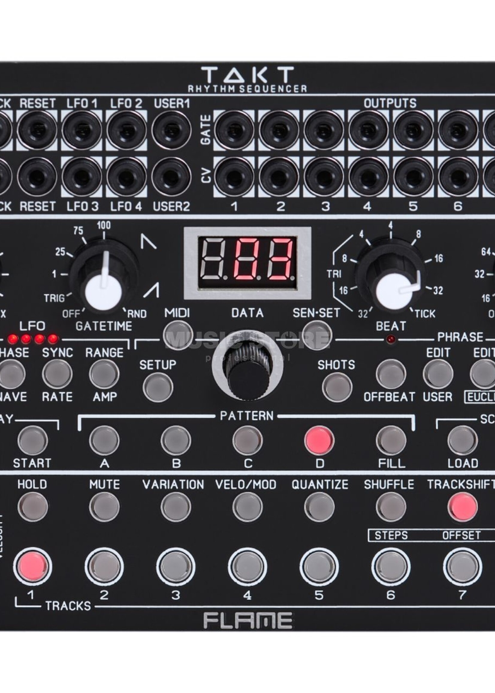 Flame Takt Rhythm Sequencer