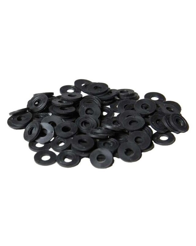Frap Tools Black Plastic Washers pack 100 pcs