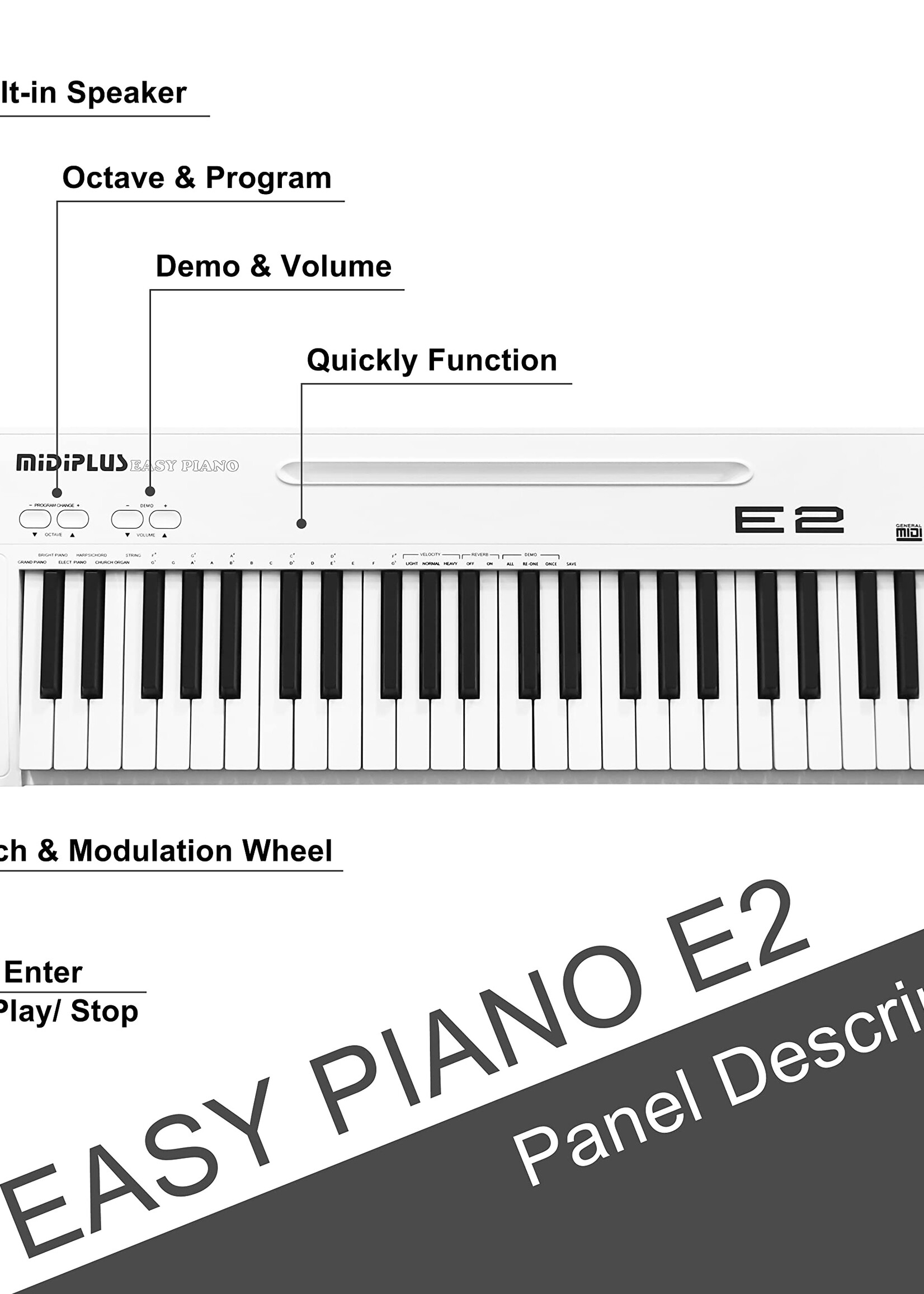Midiplus  Easy Piano E2 Tracktion Ed.