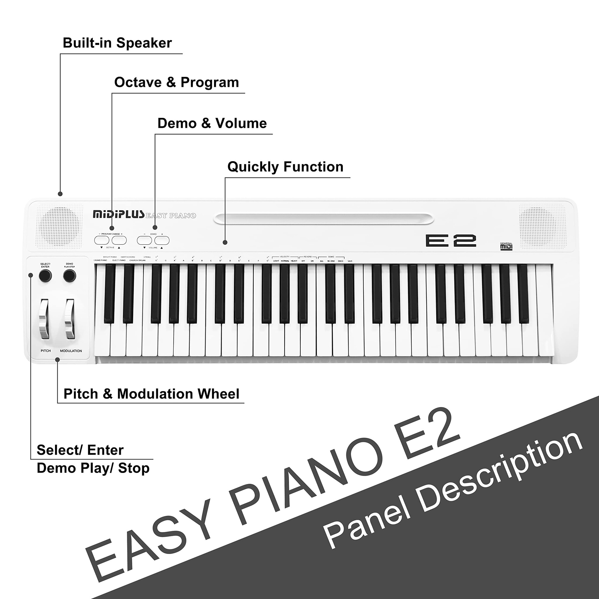Midiplus Easy Piano E2 Tracktion Ed.