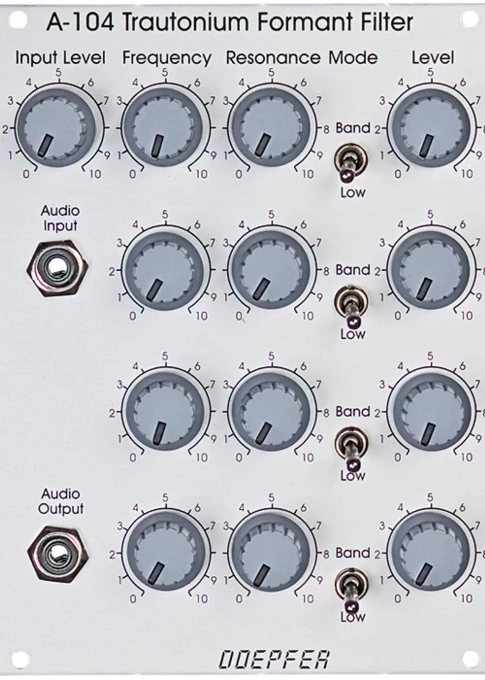 Doepfer A-104 Quad Resonance Filter