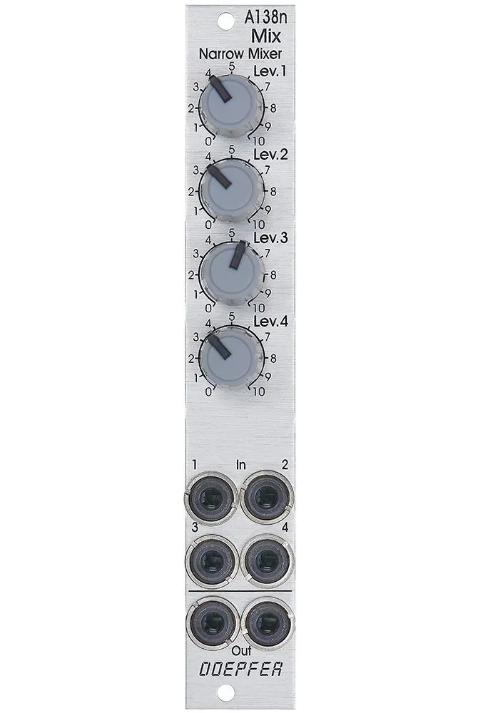鍵盤楽器 Doepfer A-138n Narrow Mixer Doepfer A-138n Narrow Mixer (Slim Line Series) - Volt Music