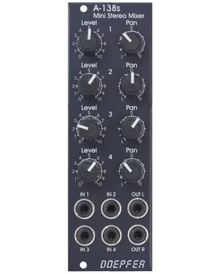 Doepfer A-138sv Mini Stereo Mixer Vintage Edition