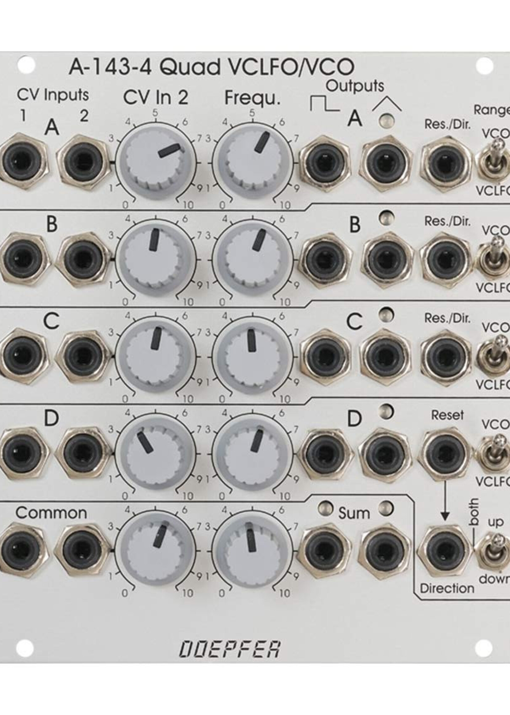 Doepfer A-143-4 Quad VCLFO/VCO