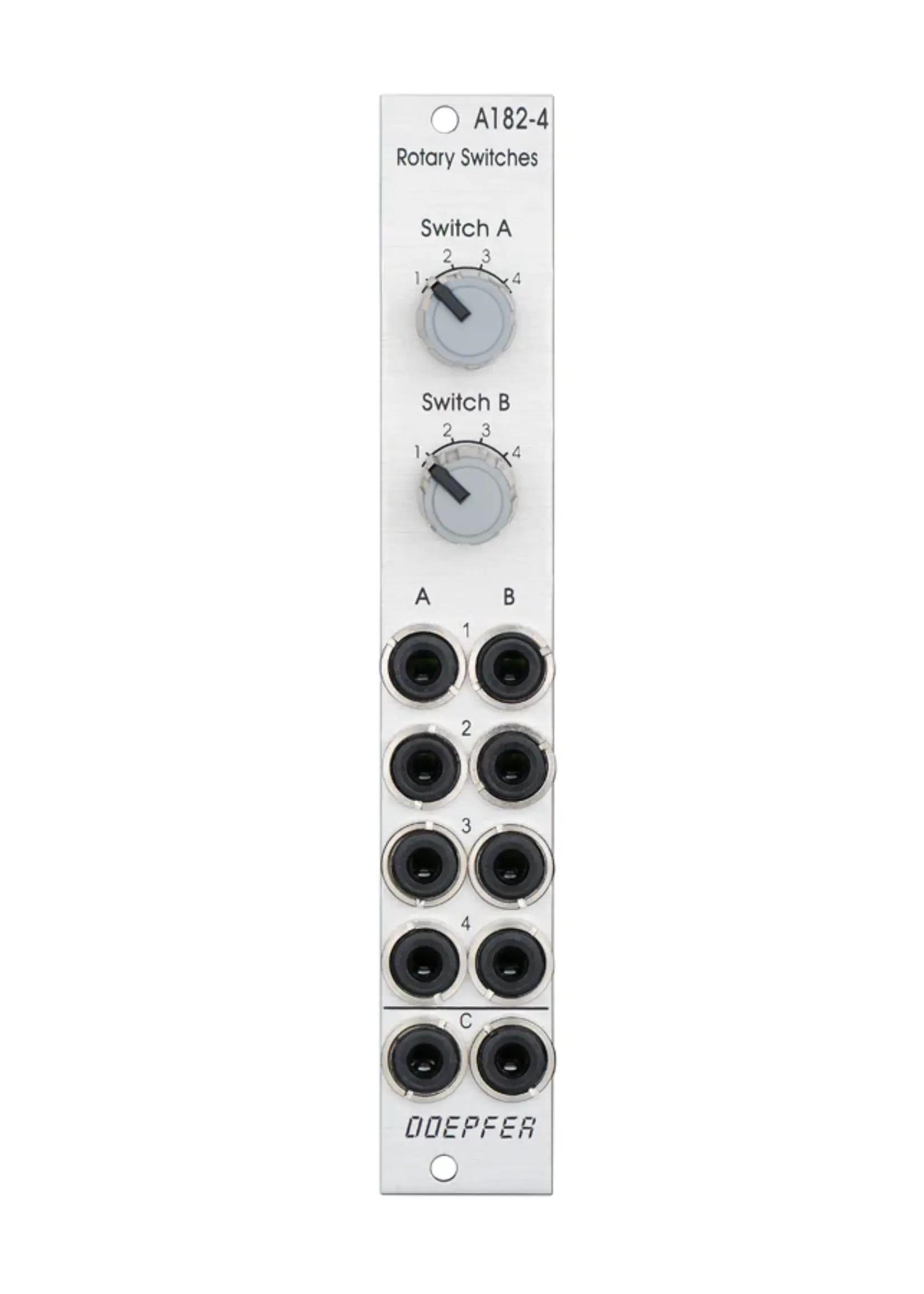 Doepfer A-182-4 Dual 4-1 Rotary Switches