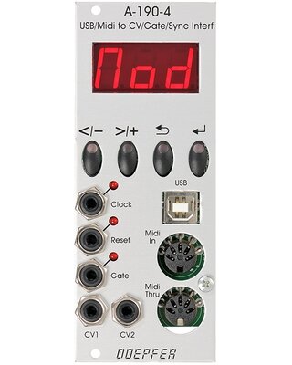 鍵盤楽器 Doepfer 192-2 dual CV/Gate to Midi/USB Doepfer A-192-2 - Eurorack Module on ModularGrid