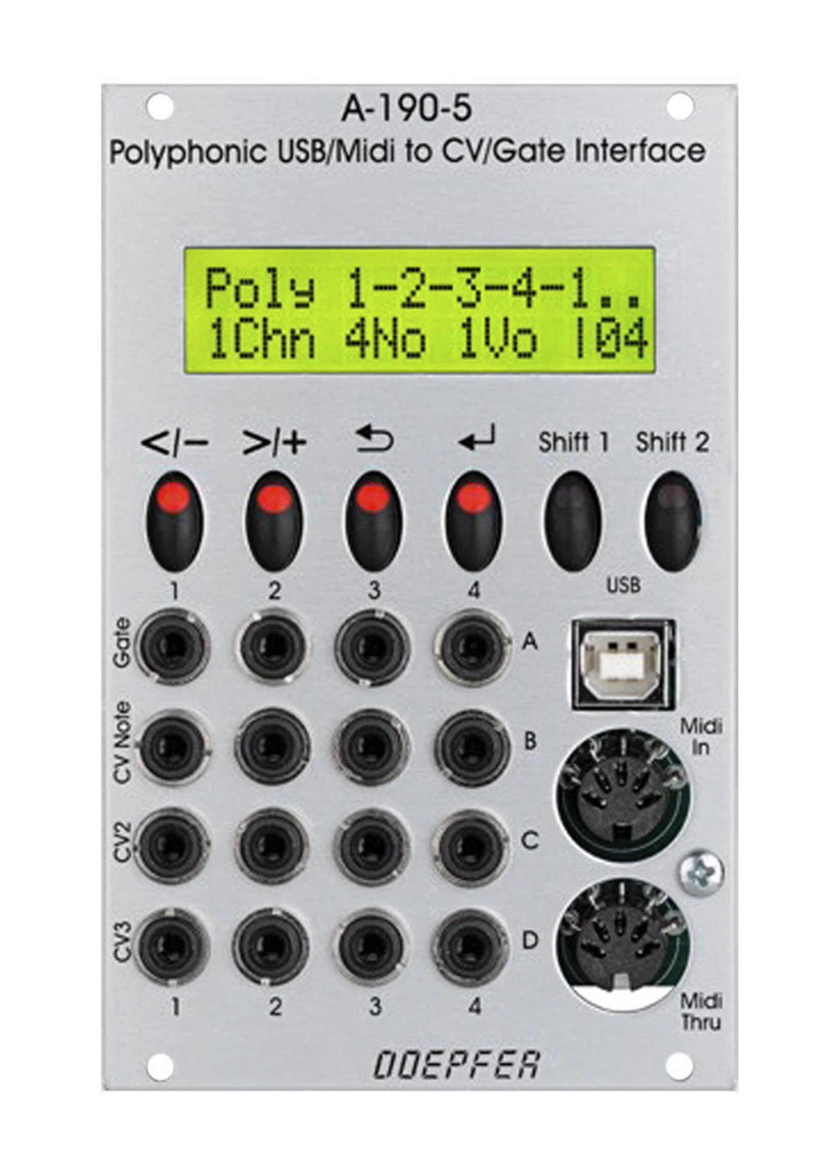 Doepfer A-190-5 Poly. MIDI/USB-to-CV/Gate