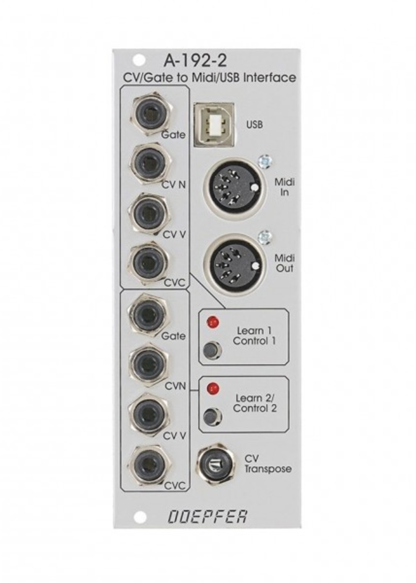 Doepfer A-192-2 Dual CV/Gate to Midi/USB Int.