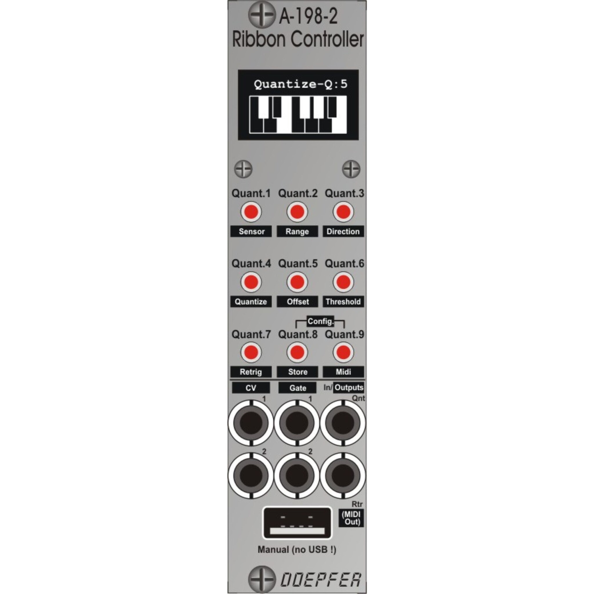 鍵盤楽器 Doepfer 192-2 dual CV/Gate to Midi/USB Doepfer A-192-2 CV/Gate to Midi/USB Interface - Perfect Circuit