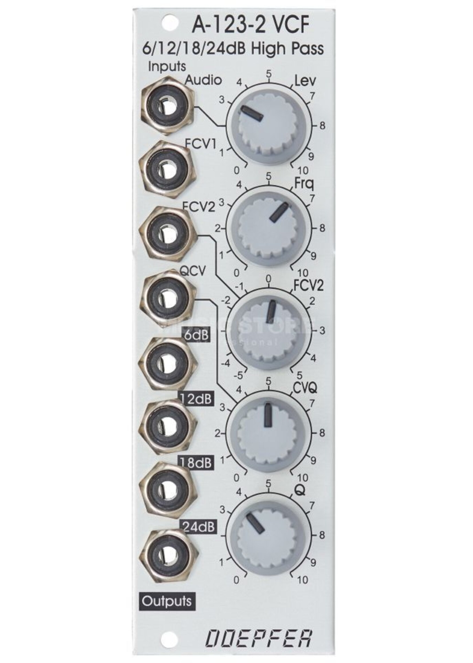 Doepfer A-123-2 Doepfer 6/12/18/24dB Highpass