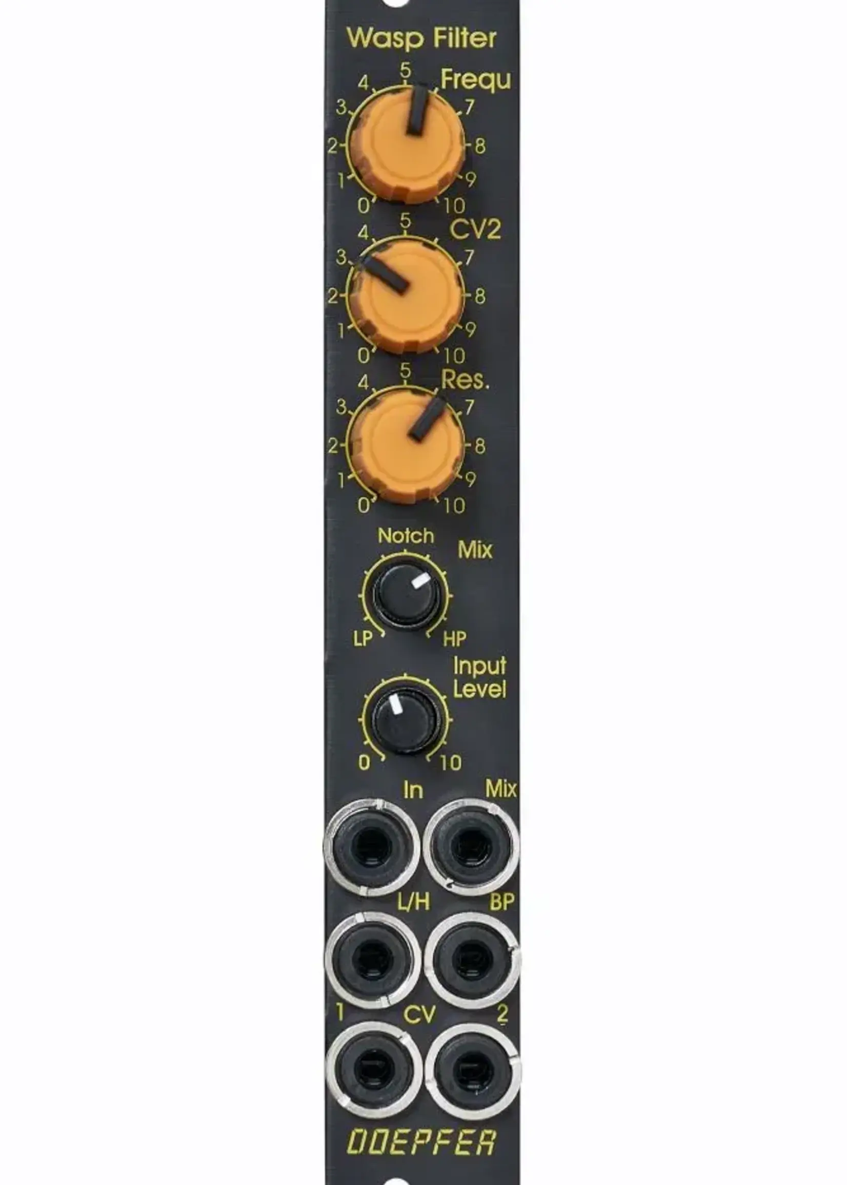 Doepfer A-124-2SE Wasp Filter SE black/yellow Slim Line