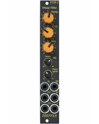 Doepfer A-124-2SE Wasp Filter SE black/yellow Slim Line