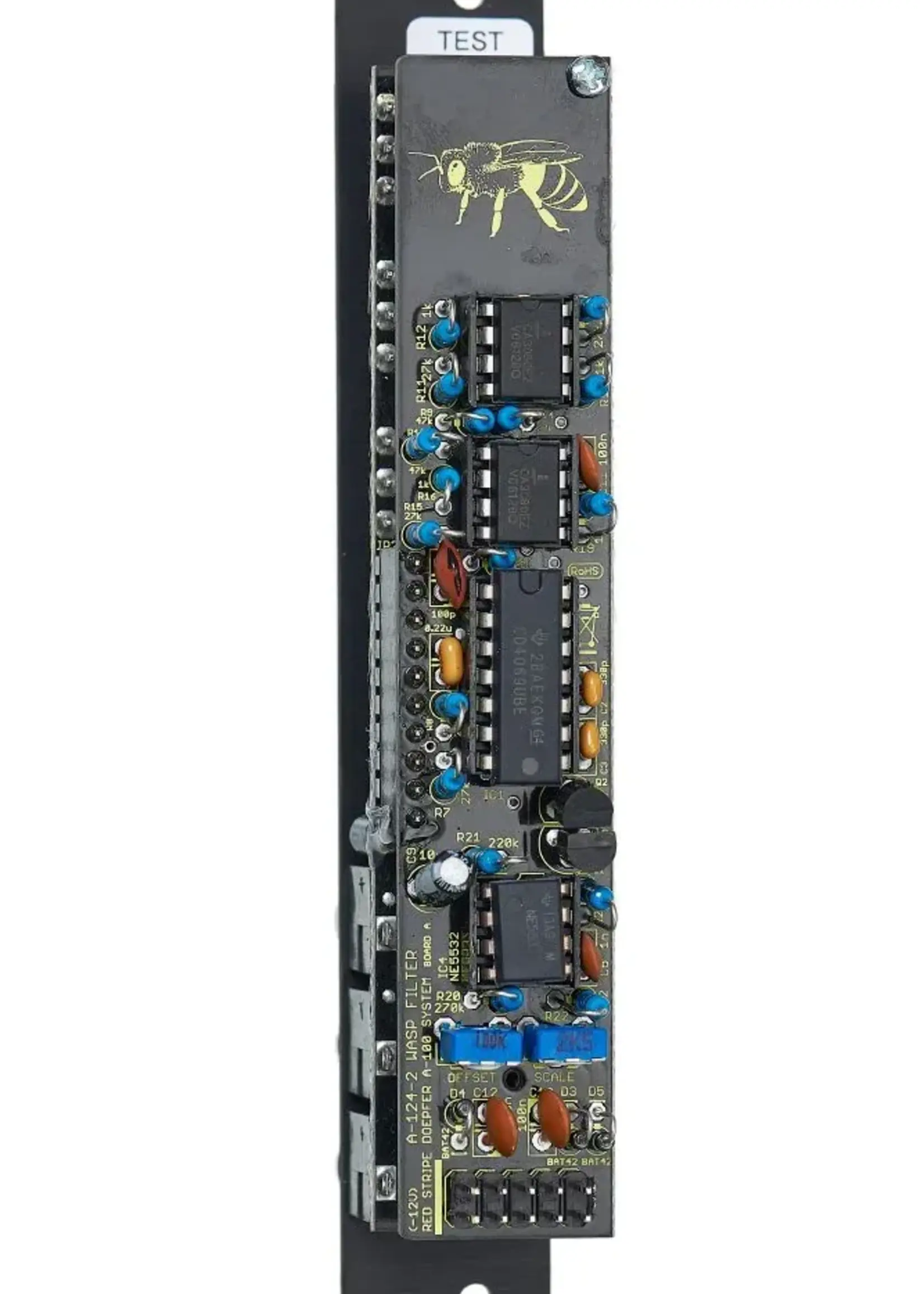 Doepfer A-124-2SE Wasp Filter SE black/yellow Slim Line
