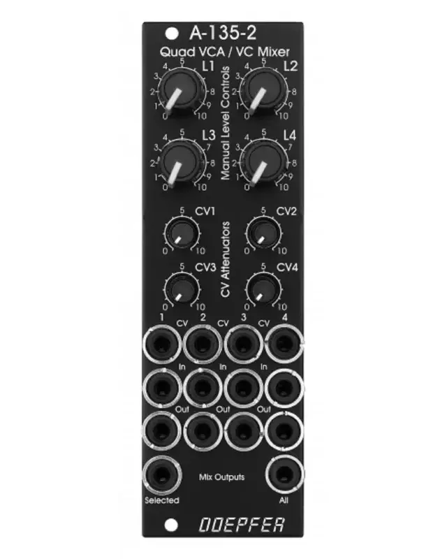 Doepfer A-135-2V Mini Quad VCA/Mixer Vintage Edition
