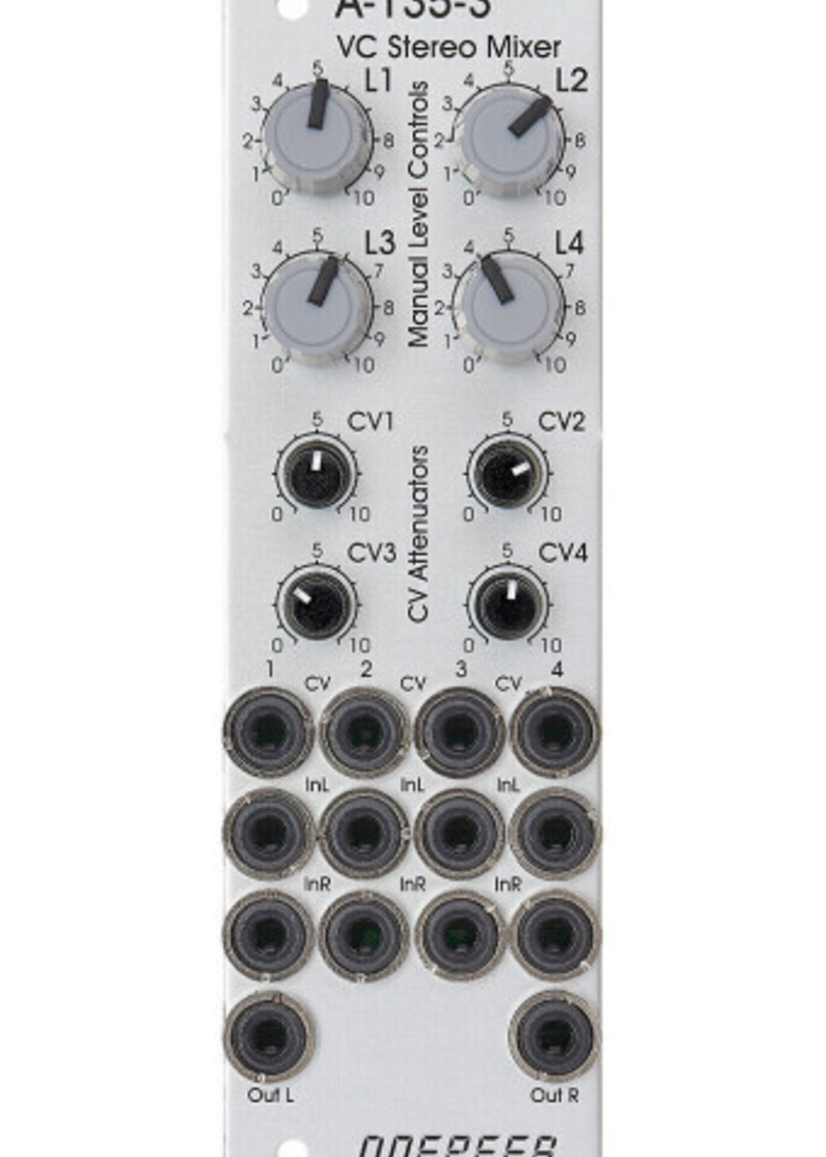 Doepfer A-135-3 Voltage Controlled Stereo Mixer (Slim Line Series)