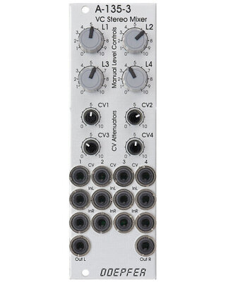 Doepfer A-135-3 Voltage Controlled Stereo Mixer (Slim Line Series)