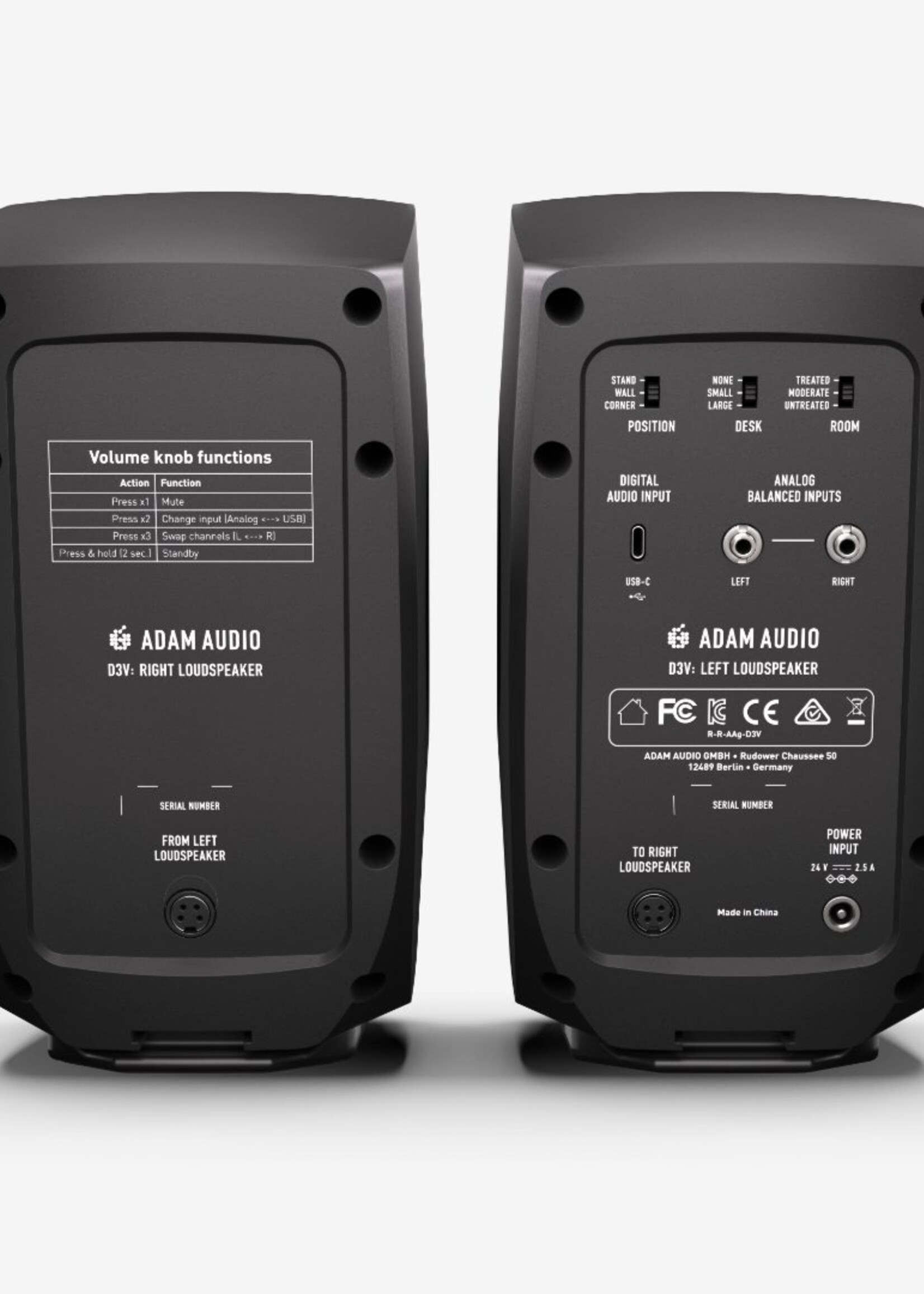 Adam Audio D3V Black