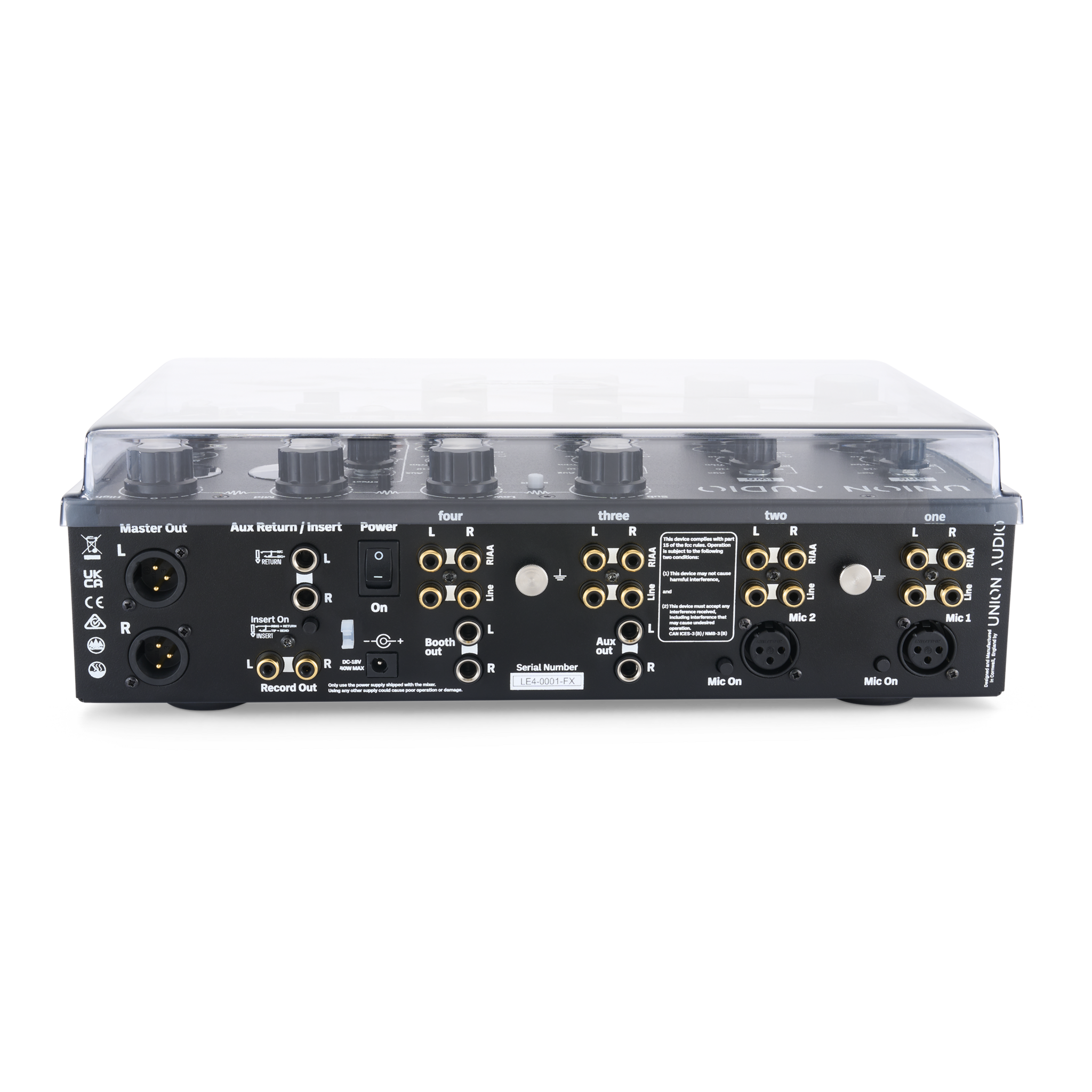 Decksaver Union Audio Orbit.4 LE & Orbit.4 LE FX cover