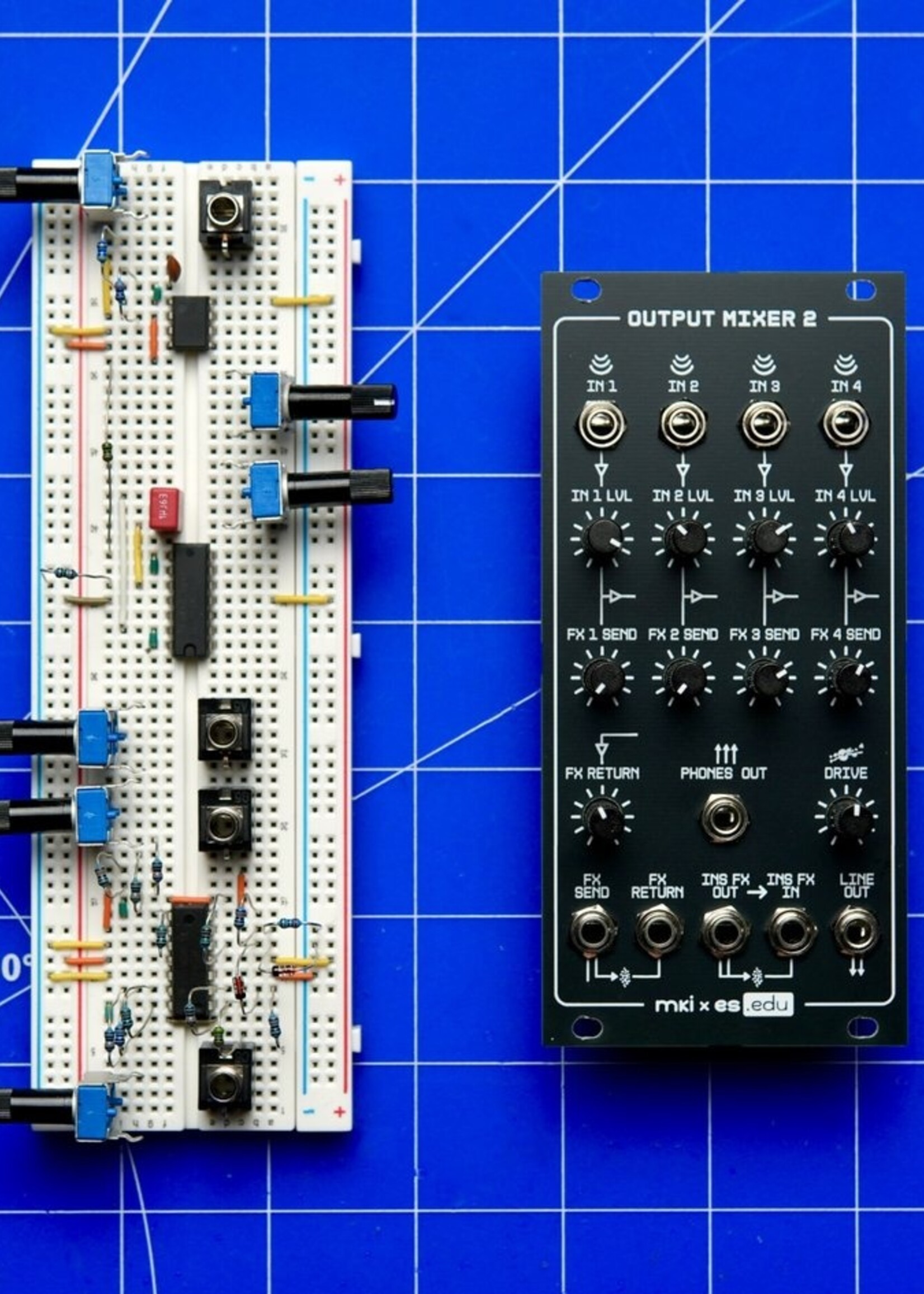 Erica Synths Output Mixer 2 Learning Kit