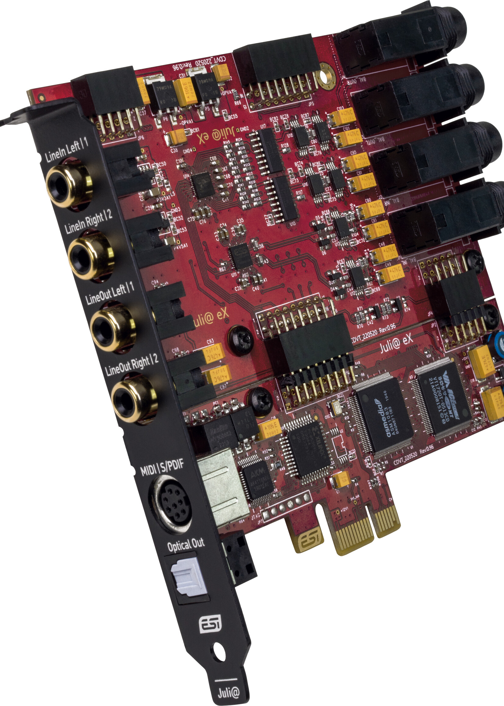 Esi Juli@ eX, PCIe audio interface