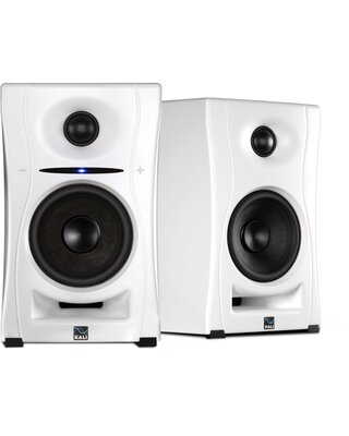 Kali Audio LP-UNF White pair of nearfield monitors