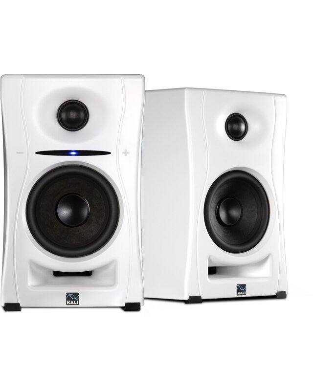 Kali Audio LP-UNF White pair of nearfield monitors