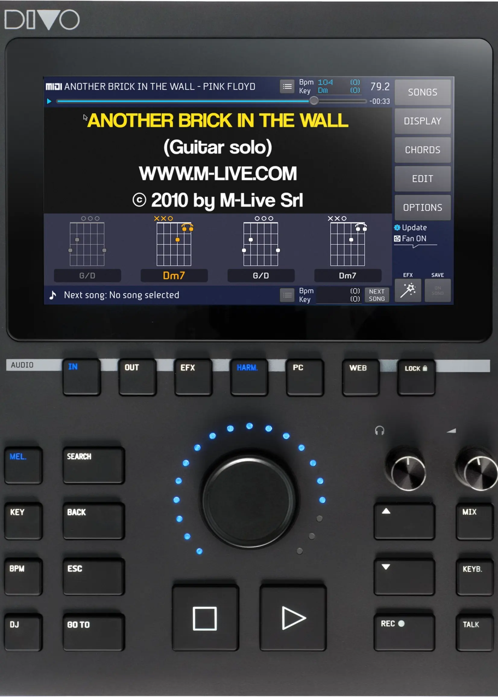M-live Divo Plus 128 GB backing-track player