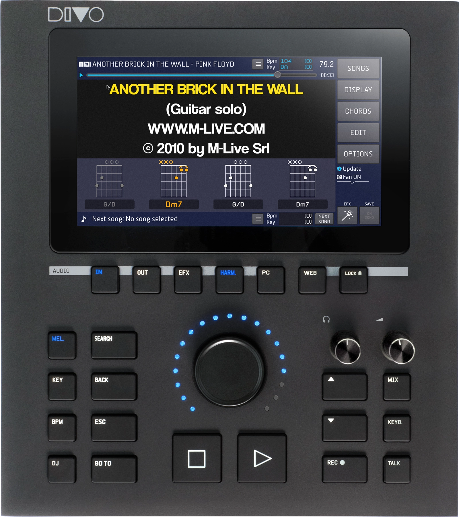 M-live Divo Plus 128 GB backing-track player