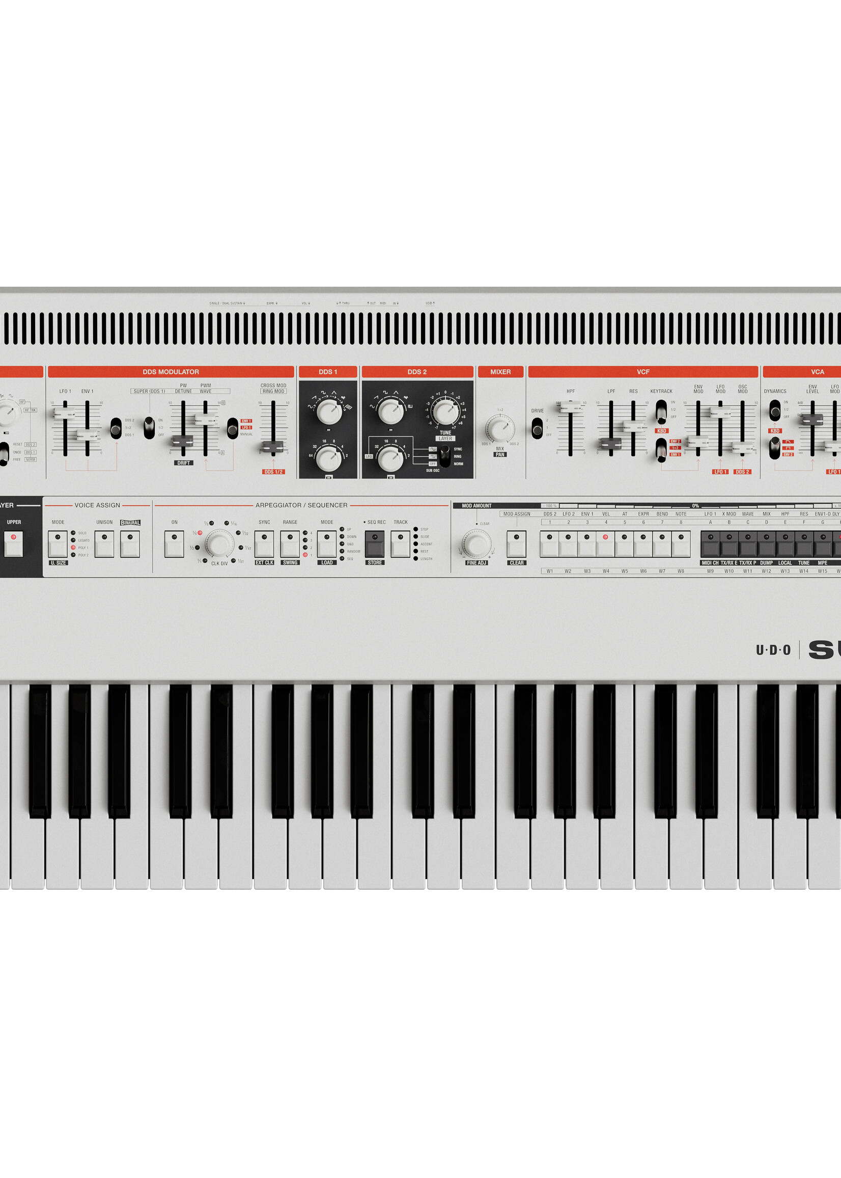 UDO Audio Super 8 Keyboard White