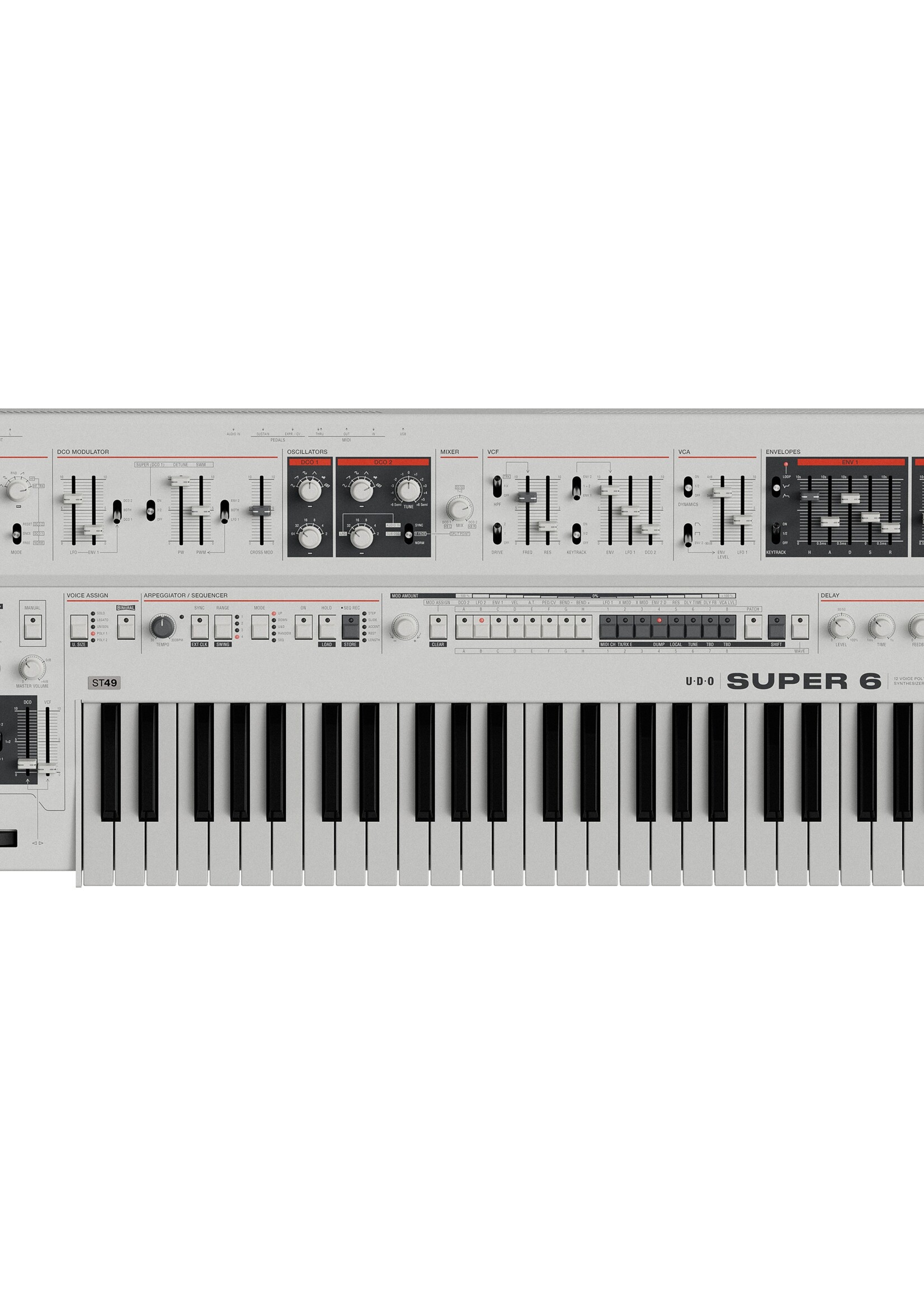 UDO Audio Super 6 ST49 Keyboard White