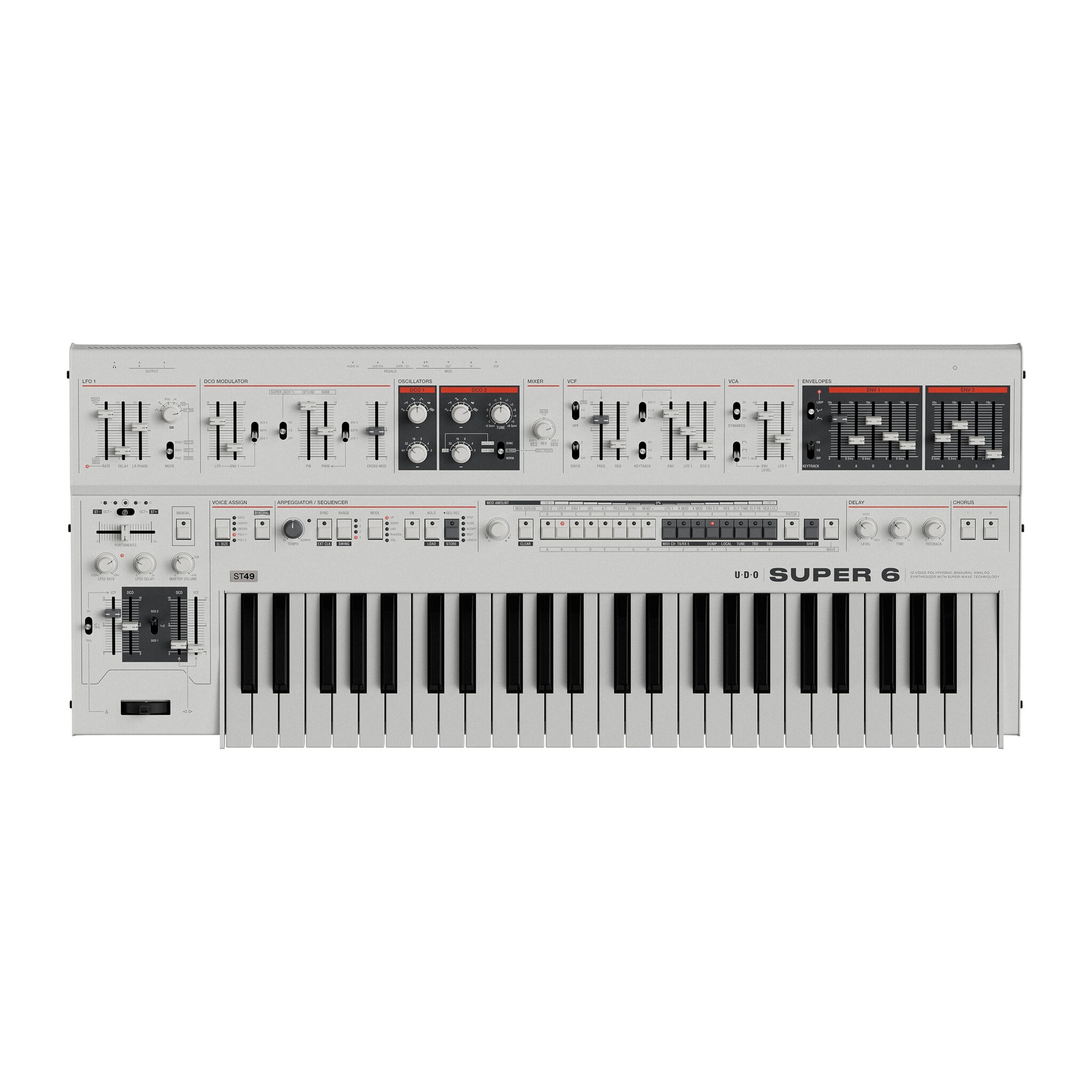 UDO Audio Super 6 ST49 Keyboard White