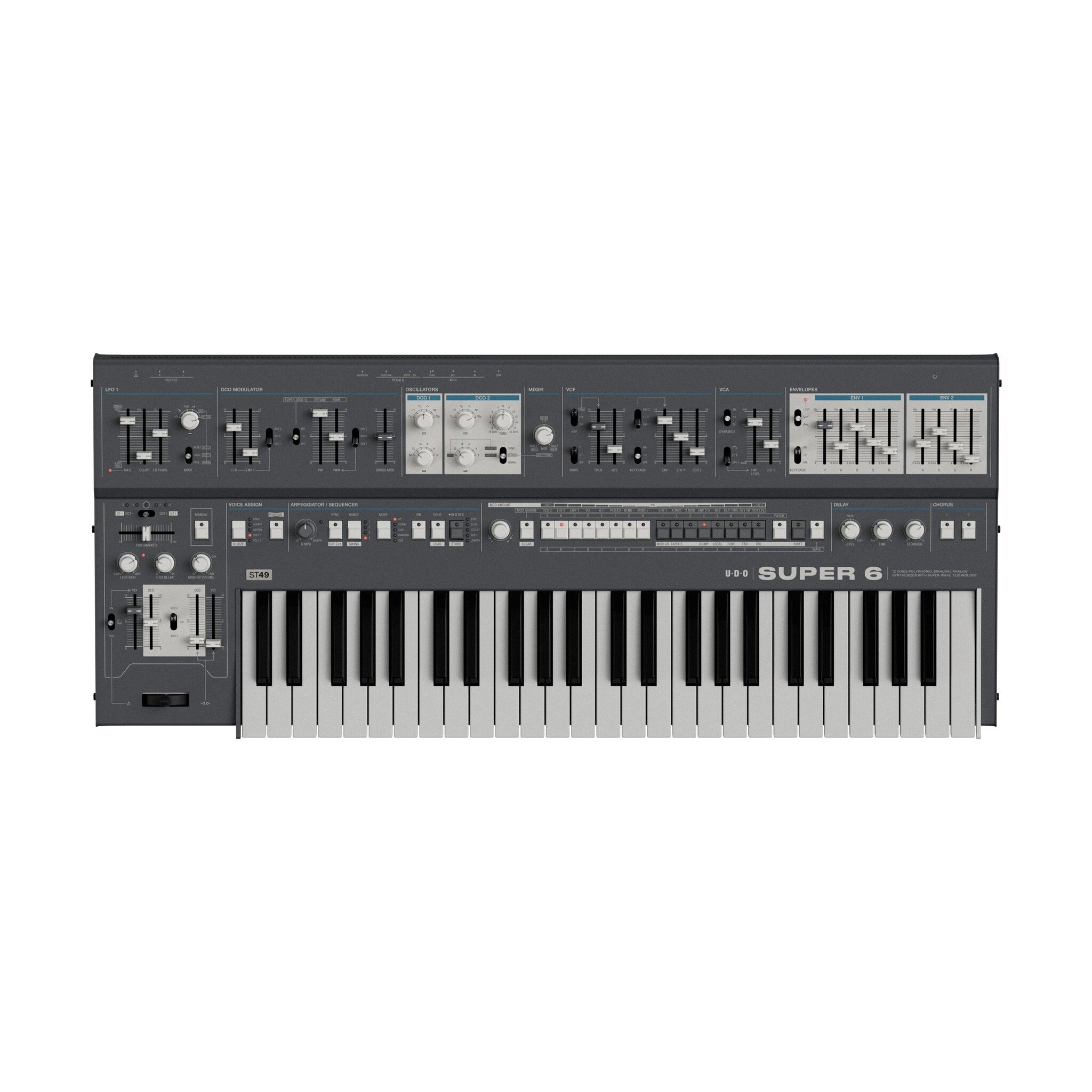 UDO Audio Super 6 ST49 Keyboard Black