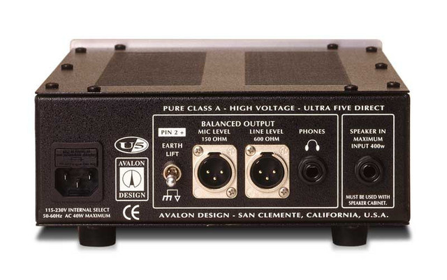 Avalon Design  Mono Instr. D.I - Preamp BLACK