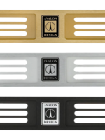 Avalon Design 1 U Ventpanel silver, black or gold