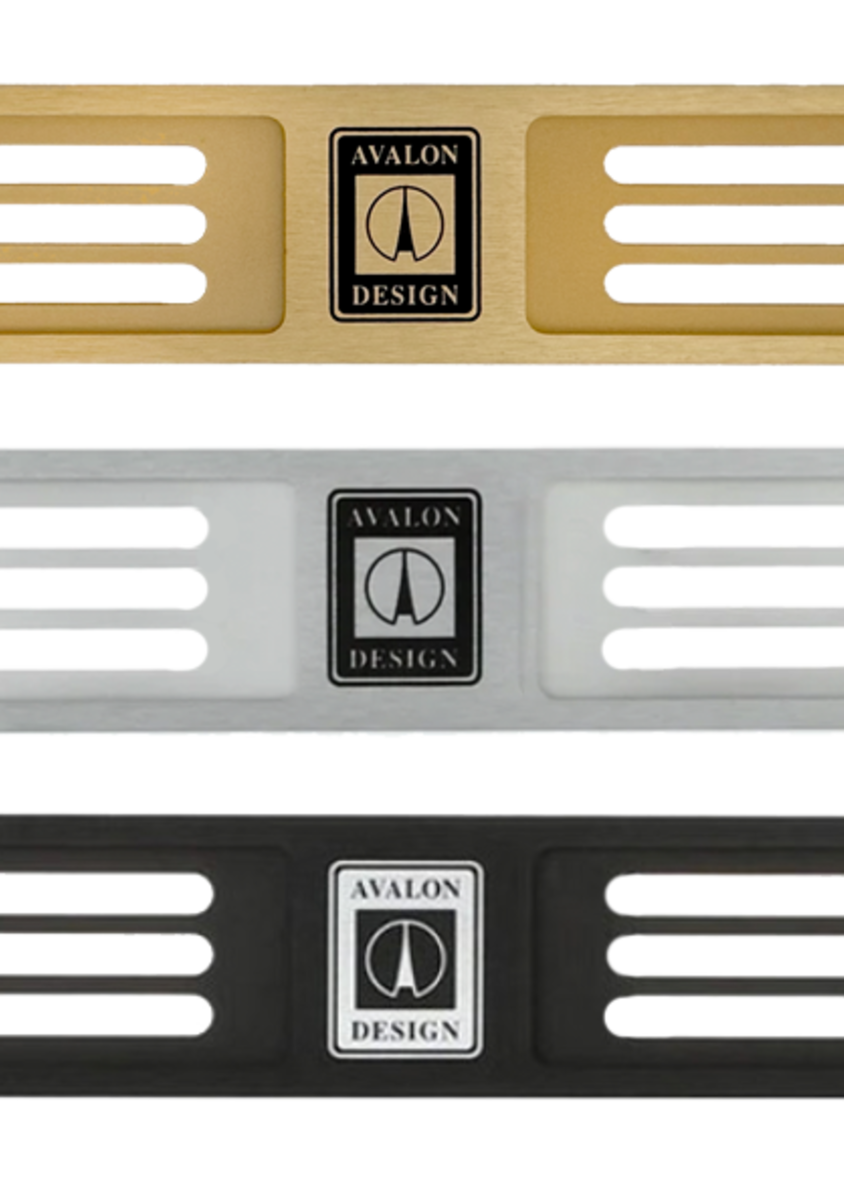 Avalon Design 1 U Ventpanel silver, black or gold